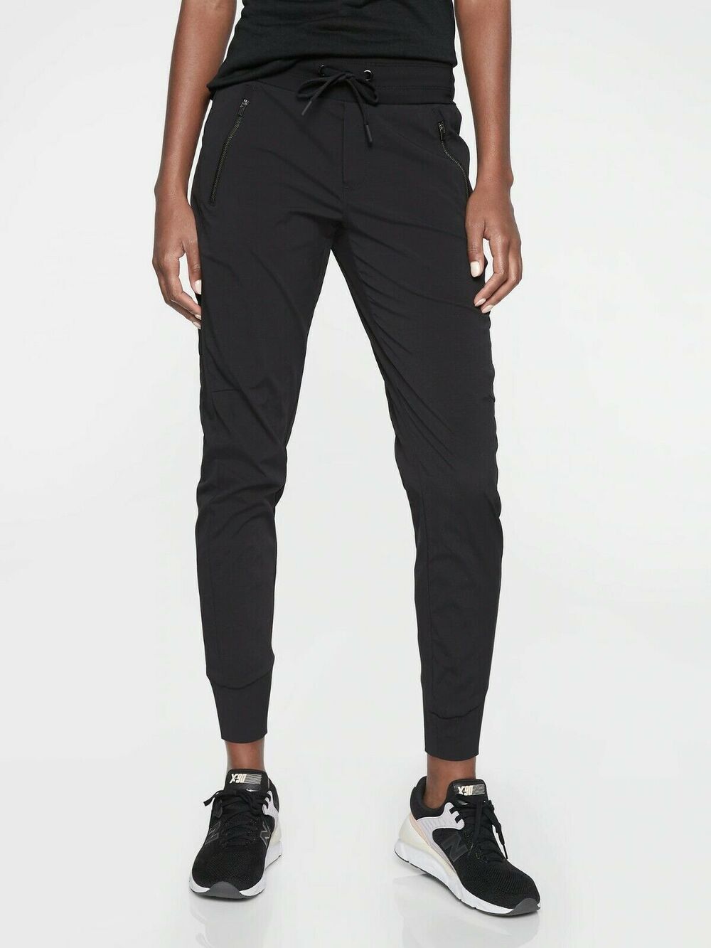 Athleta 405726 Trekkie North Jogger Size 10 Black Travel Performance Athleisure